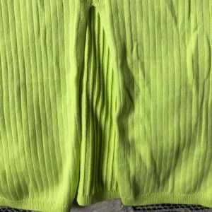 Free people Neon green Skyline midi skirt